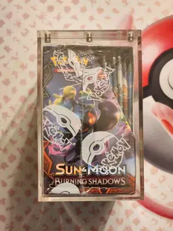 Pokemon TCG Sun & Moon Burning Shadows Booster Box Sealed w/ Acrylic Case - Image 4