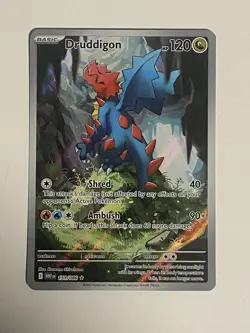 Pokemon TCG Druddigon 151/086 SV11W: White Flare Holo Illustration Rare NM - Image 1