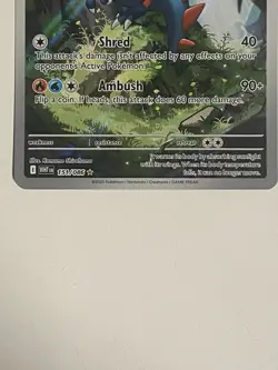 Pokemon TCG Druddigon 151/086 SV11W: White Flare Holo Illustration Rare NM - Image 3