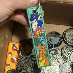 Nintendo Pokemon TCG Flip Coin Lot 2 keychains - Image 3
