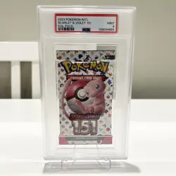 PSA 9 Pokemon 151 Booster Pack Scarlet & Violet Sealed Mew Mint Graded English - Image 1
