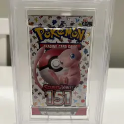 PSA 9 Pokemon 151 Booster Pack Scarlet & Violet Sealed Mew Mint Graded English - Image 4