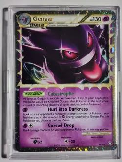 Pokemon Gengar Prime 94/102 Triumphant Ultra Rare Stage 2 Holo Card 2010 - Image 3