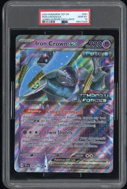 PSA 10 Iron Crown ex 081/162 Jumbo Europe Exclusive Promo Oversize Pokemon Card - Image 1