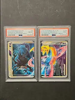 2010 Darkrai & Cresselia Legend Holo HG & SS Triumphant #99 PSA 8 / #100 PSA 9 - Image 1
