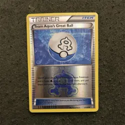 Pokemon Team Aqua's Great Ball Uncommon Reverse Holo Double Crisis 27/34 Card - Image 1