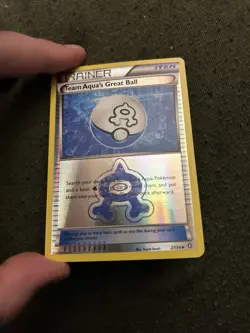 Pokemon Team Aqua's Great Ball Uncommon Reverse Holo Double Crisis 27/34 Card - Image 2