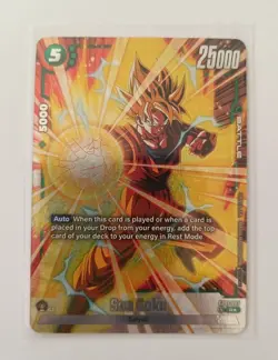 DBS Dragon Ball Fusion World FB01-087 Son Goku Tournament Winner Card - Image 1