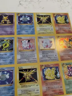 Pokemon Base Set Card Holo Uncut Cropped Sheet (See Description) - Image 2