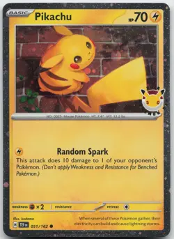 Pikachu (Pokemon Day 2026) Common Miscellaneous Cards & Products 051/162 NM - Image 1