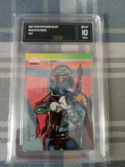 💎 Star Wars Galaxy 1993 Topps GMA Grade 10 GEM BOBA FETT #127 Card - Image 1