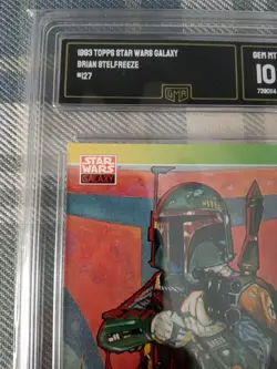 💎 Star Wars Galaxy 1993 Topps GMA Grade 10 GEM BOBA FETT #127 Card - Image 2