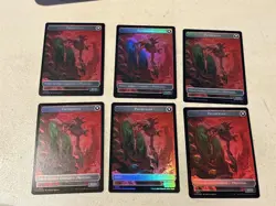 6 x mtg foil token Incubator // Phyrexian, 017/017, March of the Machines - Image 1
