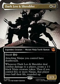 MTG TMNT - Dark Leo & Shredder (Borderless) NM - Image 1