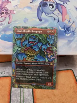 Slash, Reptile Rampager (Borderless) #0208 Non-Foil Teenage Mutant Ninja Turtles - Image 1