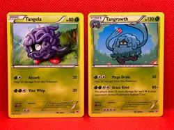 Pokemon Tcg Tangela 13/30 & Tangrowth - 25/30 - XY Trainer Kit Non Holo - Image 1