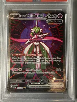 Pokemon TCG Iron Valiant EX 157/131 Prismatic Evolutions PSA 9 - Image 2