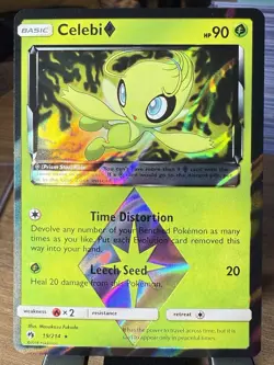 Pokemon Celebi Prism Star 19/214 Sm-Lost Thunder Prism Rare Holo English - NM - Image 1