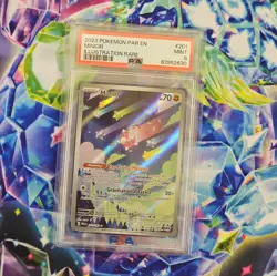 PSA 9 Minior 2023 Paradox Rift FA Holo Illustration Rare 201/182 Pokemon - Image 1