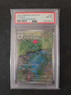 2023 POKEMON MEW EN-151 ILLUSTRATION RARE #167 IVYSAUR PSA 8 - Image 1