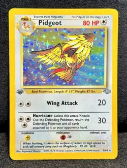 🔥Pidgeot Jungle “1ST EDITION” 8/64 “Holo Rare” MASTERPIECE Pokemon Treasure! - Image 1