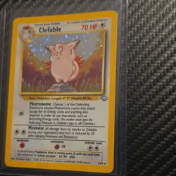 VINTAGE!! Pokemon TCG Clefable Jungle Holo Rare Unlimited 01/64 1999 Wizards - Image 1
