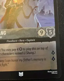 Li Shang - Valiant Leader 183/204 Cold Foil Uncommon Winterspell Disney Lorcana - Image 5