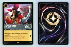 Captain Hook #186/204 Lorcana Reign Of Jafar 2025 Disney Common TCG Card - Image 1