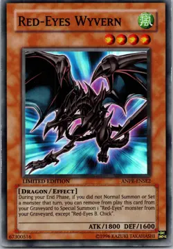 RED-EYES WYVERN ANPR-ENSE2 YUGIOH YU GI OH CARD NM/LP - Image 1