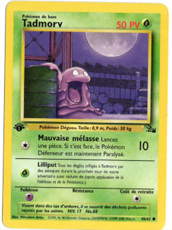 Grimer (Tadmorv) 1st Edition FRENCH 48/62 Fossil Set Pokemon Card - Image 1