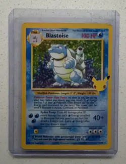 Pokemon Blastoise 2/102 Base Set Holo Rare Stage 2 100HP English Card - Image 1