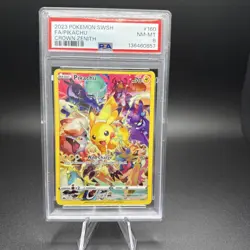 Pokemon Cards PSA 8 Nm-Mt Pikachu Crown Zenith Full Art Swsh 2023 160/159 - Image 1