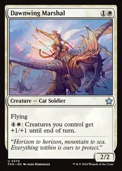 [MTG] Dawnwing Marshal (0570) (FDN) LP-HP - Image 1