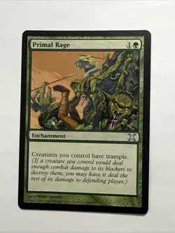 Primal Rage - Magic the Gathering MtG - 10th Edition X - LP - Image 1