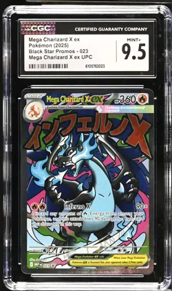 2025 Pokemon Black Star Promos Mega Charizard X ex CGC 9.5 #023 - Image 1
