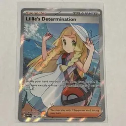 Pokemon TCG Holo Ultra Rare Full Art Lillie's Determination Trainer 169/132 - Image 2