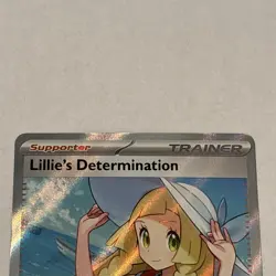 Pokemon TCG Holo Ultra Rare Full Art Lillie's Determination Trainer 169/132 - Image 5