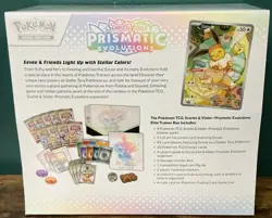 Pokemon TCG Scarlet Violet Prismatic Evolutions Elite Trainer Box ETB Sealed + B - Image 3