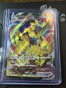 Pokemon TCG, Zeraora VMAX, Crown Zenith 054/159, Holo Ultra Rare, Full Art, NM - Image 1