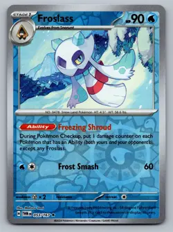 Pokemon TCG SV06: Twilight Masquerade Froslass 053/167 Reverse Holo - Image 1