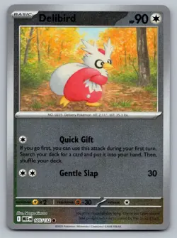 Pokemon TCG ME01: Mega Evolution Delibird - 105/132 Reverse Holo - Image 1