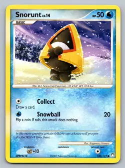 Pokemon TCG Mysterious Treasures Snorunt 100/123 - Image 1