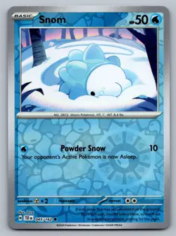 Pokemon TCG SV05: Temporal Forces Snom 045/162 Reverse Holo - Image 1