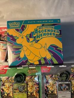Pokemon Ascended Heroes Lot- ETB, Tech Sticker, 2- Two Pack Blister, Tin - Image 2