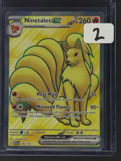 Ninetales ex #186/165 Pokemon SV: Scarlet & Violet 151 2023 NM 🔥 - Image 3