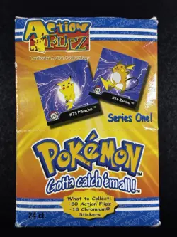 Pokemon Booster Box Action Flipz Series One! 24 Packs Lenticular Cards - Image 1