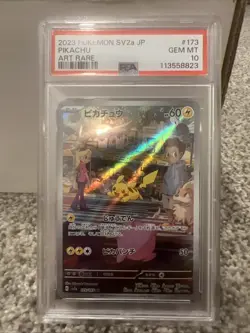 2023 Pokemon SV2a Pikachu Art Rare JP Edition, PSA 10 - Image 1