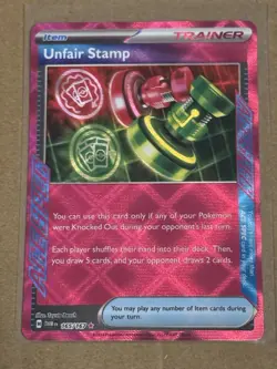Pokemon TCG Twilight Masquerade Unfair Stamp 165/167 Ace Spec - Image 1