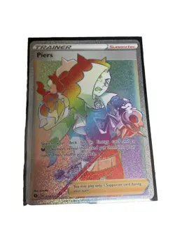Pokemon Piers 078/073 Champion's Path SECRET RARE TRAINER (Rainbow Rare) - Image 1
