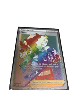 Pokemon Piers 078/073 Champion's Path SECRET RARE TRAINER (Rainbow Rare) - Image 3